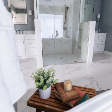 Pennsburg Transitional Master Bath, Closet & Interior Renovation