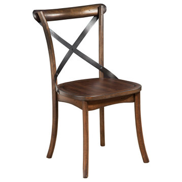 Arendal Set of 2 Side Chairs, Burnished Dark Oak