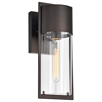 CHLOE Lighting Tyler Transitional 1-Light Rubbed Bronze Outdoor Wall Sconce