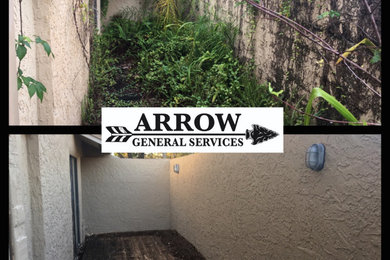 Exterior house paint and landscaping