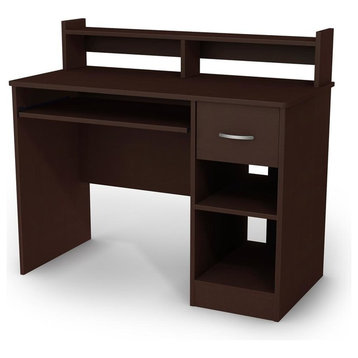 South Shore Axess Desk With Keyboard Tray, Chocolate