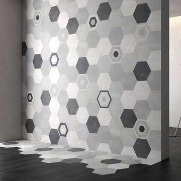 Starkhex Porcelain Agent Grey Hexagon Tiles