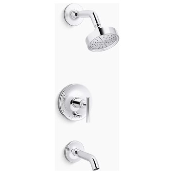 Kohler Purist Tub and Shower Trim Package With 1.75 GPM Shower Head