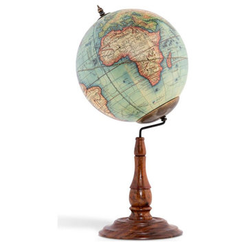 Authentic Models Vaugondy Globe 1745, Multi-colored/Honey French
