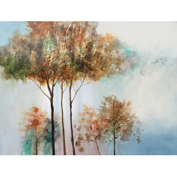 "Trees in dream" Hand Painted Oil Canvas Artwork; Modern Art; Fine Art