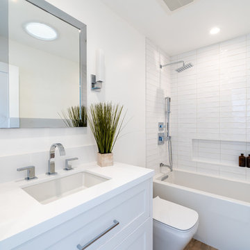 Minimalistic White Bathrooms