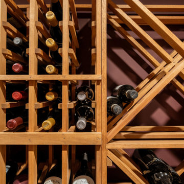 Custom Wood Wine Racks and Climate-Controlled Wine Cellar Display