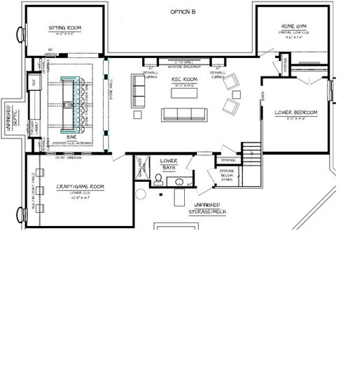 New Build Basement Plan 3 Conceptual Directions