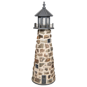 Stone Lighthouse, Dark Gray, 5 Foot