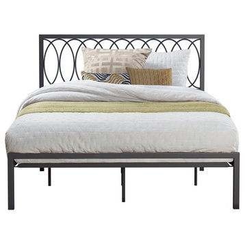 Hillsdale Furniture Naomi Complete Queen-Size Metal Bed Gray