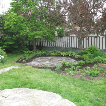 Crystal Beach - Flagstone Walkway, Patio & Transplanting Project
