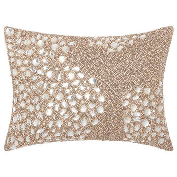 Mina Victory Luminecence Fully Beaded Beige Placemat