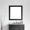 Naples 36" Rectangular Bathroom/Vanity Framed Wall Mirror, Espresso