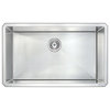 ANZZI Vanguard 32" Single Bowl Kitchen Sink with Brushed Nickel Harbour Faucet