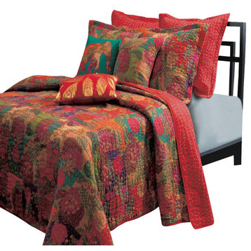 Greenland Home Jewel Quilt And Sham Set, 3-Piece  Full/Queen