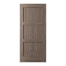 Luton - 80&rdquo; WALNUT 3-PANEL SHAKER INTERIOR DOOR 1-3/8&rdquo; - Interior Doors
