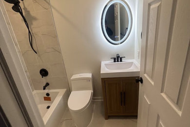 Example of a trendy bathroom design in Baltimore