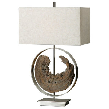 Uttermost 27072 Ambler Accent Table Lamp 29.25" in Height - Polished Nickel