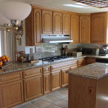 Golden Oak Cabinet Reface