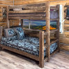 Homestead Collection Twin Over Full Bunk Bed, Stain and Clear Lacquer Finish