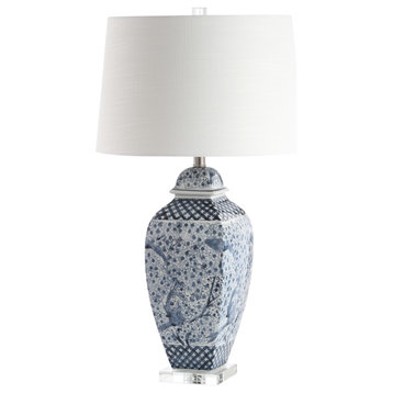 Safavieh Braeden Table Lamp, Blue/White