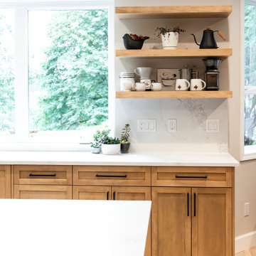 Natrual Finish Kitchen Remodel
