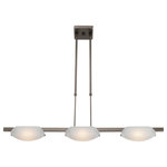 Access Lighting - Access Lighting 63957LEDD-ORB/FST Nido - 32" 24W 3 LED Convertible Pendant - No. of Rods: 2  Canopy Included: TRUE  Shade Included: TRUE  Canopy Diameter: 5.5 x 5.5 Rod Length(s): 6.00  Color Temperature:   Lumens: 2250  CRI:Nido 32" 24W 3 LED Convertible Pendant Oil Rubbed Bronze Frosted Glass *UL Approved: YES *Energy Star Qualified: n/a  *ADA Certified: n/a  *Number of Lights: Lamp: 3-*Wattage:8w LED bulb(s) *Bulb Included:Yes *Bulb Type:LED *Finish Type:Oil Rubbed Bronze