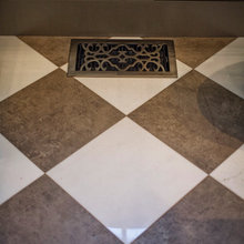 Registers for baths and other non-tiled areas