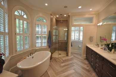 Inspiration for a transitional home design remodel in Raleigh