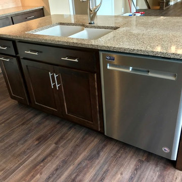 Sherrard IL New Construction Koch Cabinets Birch Mocha MSI Quartz