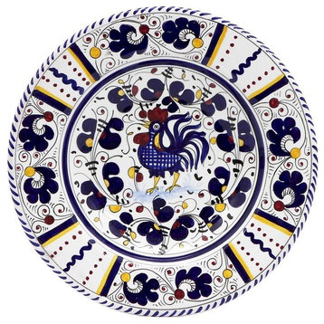 Orvieto Blue Rooster Salad Plate