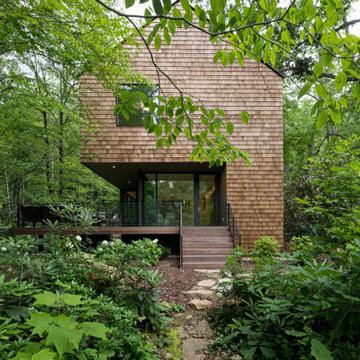 Modern Mountain Home with Natural Cedar Shingles