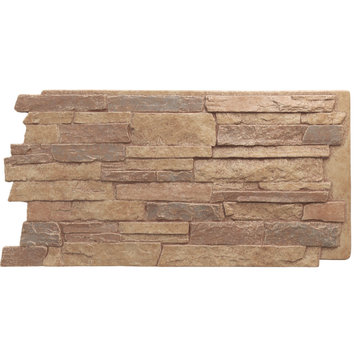 Acadia Ledge Stacked Stone, StoneWall Faux Stone Siding Panel,, Fall Bank