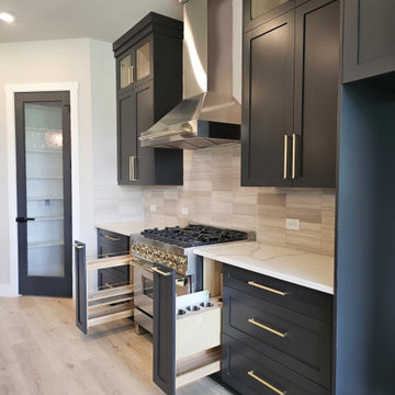 Custom Kitchen with Ceiling-Height Cabinetry & Integrated Storage Solutions