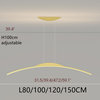MIRODEMI® Chur | Black Chandelier in Minimalistic Style, Gold, L31.5xh39.4", Warm Light