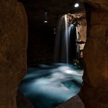 Indoor Rock Spa & Rock Wall Finishes