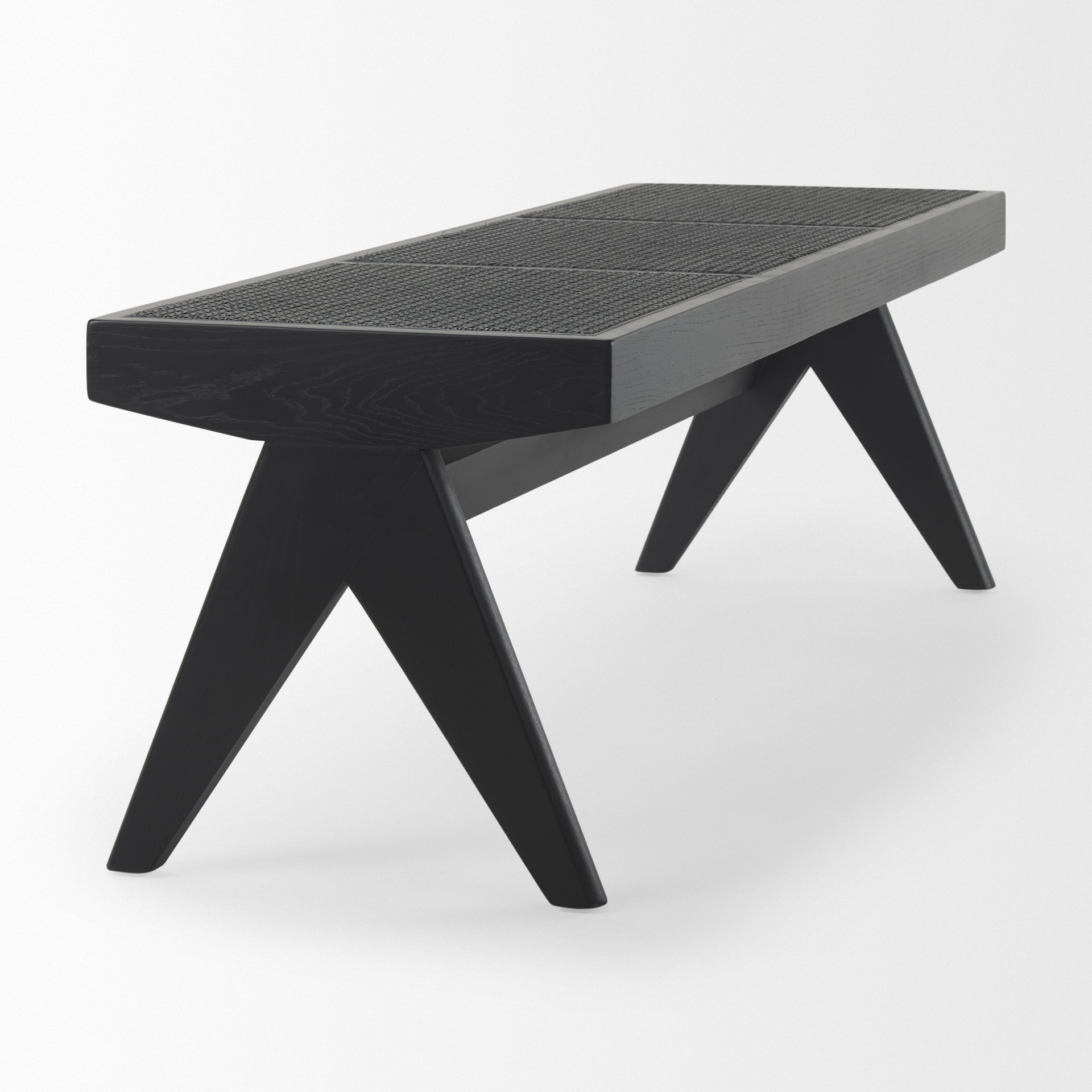Arvin Black Wooden Bench - Midcentury - Accent And Storage Benches - by ...