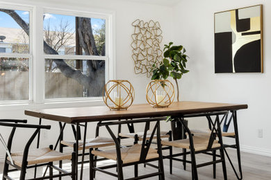 Inspiration for a modern dining room remodel in Dallas