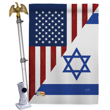 US Israel Friendship GF Flags of the World US Friendship House Flag Set