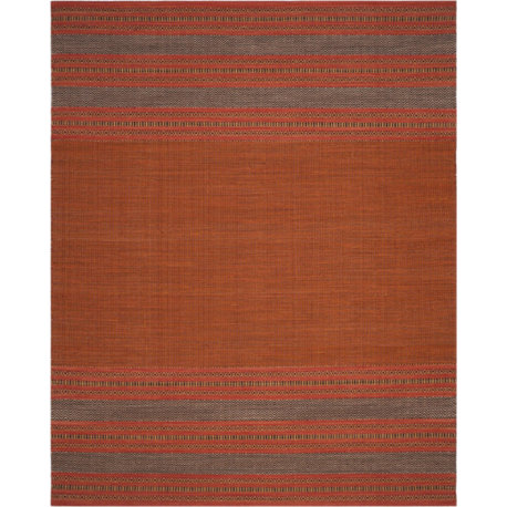 Safavieh Montauk MTK214 Rug 8'x10' Orange/Red Rug