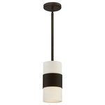 Crystorama - Libby Langdon for Crystorama Grayson 1 Light Dark Bronze Pendant - Libby Langdon has given the classic pendant light a modern update with a ribbon of steel that lends the Grayson Collection a fashionable mid-century appeal. Versatile enough to fit into any interior, this fixture produces a soft diffused light that adds warmth to any space. A great look for any decor, this light looks great in the dining room, kitchen, bedroom or grand living room.