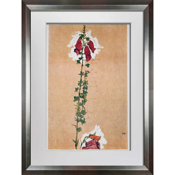 Egon Schiele Limited Edition Lithograph, Red Foxglove, Signed