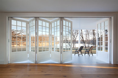 This is an example of a contemporary porch design in Baltimore.