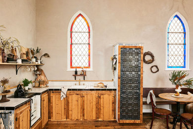 Photo of a country home design in Geelong.