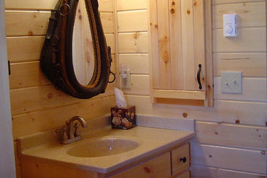 Bathroom - rustic bathroom idea in Other