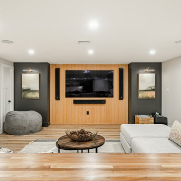 Chester Springs Basement Remodel | Full Wet Bar, Game Room & Entertainment Suit