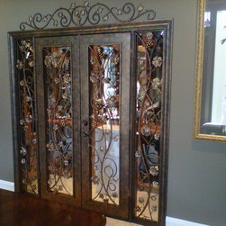 Wrought Iron Refridgerated Wine Doors - Products