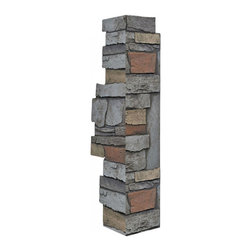 144-36-BRECKENRIDGE DEEP WIDE STACKED CORNER 36"H X 11"W X 1 1/4"D - Wall Panels