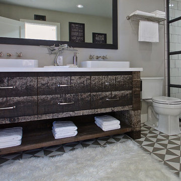 19th Century Parlor inspired Master bath