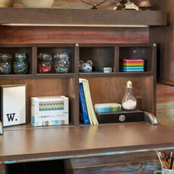 Workflow with Flair - Converted Office Space - Media Cabinets